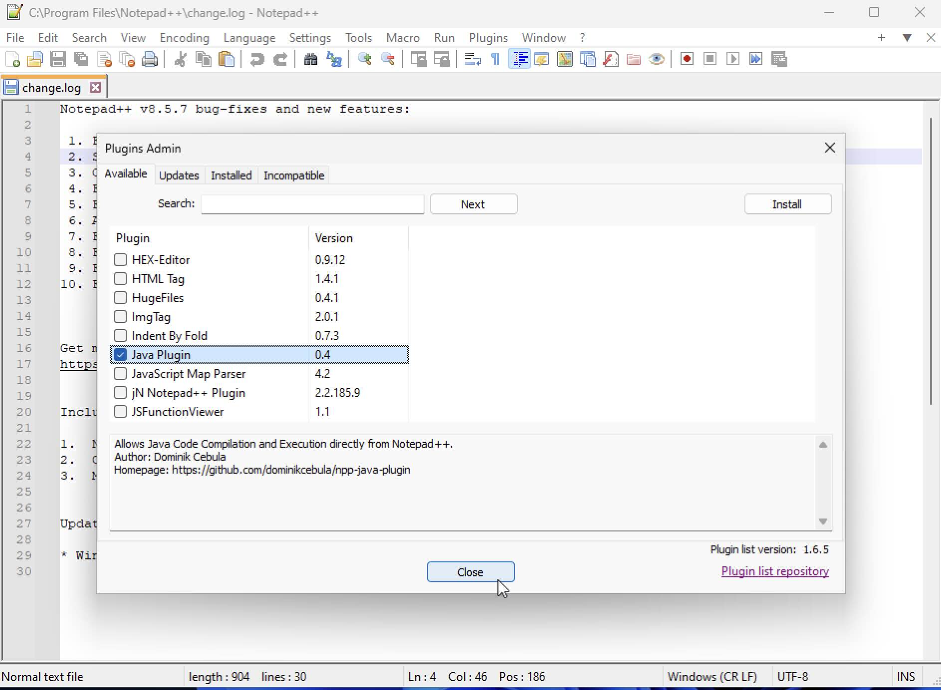How to Compile and Run Java within Notepad++